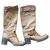 Free Lance boots Cuir Caramel  ref.269844