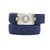 Chanel CAMISETA PLATA ANTE MARINO NIÑO80 Azul marino Hardware de plata Metal Gamuza  ref.269952