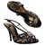 Dolce & Gabbana Des sandales Cuir vernis Noir  ref.270233