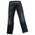 Dsquared2 Jeans Blue Leather Patent leather Exotic leather Fur Denim  ref.270342