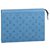 Louis Vuitton LV Pochette Voyage MM Azul Couro  ref.270353