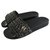 Mulas de sandálias Chanel Cinza antracite Tweed  ref.270356