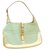 GUCCI Jackie Sherry Line Nylon Shoulder Bag Gold Light Blue Auth rd983 Golden Cloth  ref.271250
