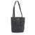 BURBERRY Nova Check Tote Bag Black PVC Leather Auth rd1619 Cloth  ref.271313