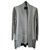 Gestuz Cardigan Coat Black Grey Dark grey Cotton Acrylic  ref.272040