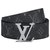 Louis Vuitton Cintura LV Eclipse reversibile Grigio Pelle  ref.272043