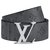 Louis Vuitton Cinturón inverso LV eclipse Gris Cuero  ref.272088