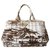 Prada Handbags Brown White Beige Cloth  ref.272227