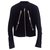 Maison Martin Margiela iconico 5-zip giacca biker in pelle nera con hardware argento. Size 38 IT / 34 fr. Nero Svezia  ref.272304