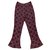 Chanel Pants, leggings Dark red Silk  ref.272333