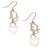 Dior Gold Heart Logo Earrings Golden Metal  ref.272375