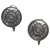 Pendientes de clip con logo plateado Dior Plata Metal  ref.272490