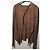 Autre Marque Chaqueta Asimétrica Isaac Sellam de Nubuck Marrón 38 Castaño - vista 12