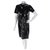Versus Dresses Black Silvery Polyester  ref.272572