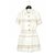 Chanel_jumPsuit_off_white_gold_tweed_fr36 Cream  ref.272573
