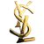 YVES SAINT LAURENT.  Brosche Logo. Gold hardware Vergoldet  ref.272591