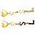 YVES SAINT LAURENT.  Letters Logo Clips. Gold hardware Gold-plated  ref.272598
