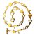 YVES SAINT LAURENT.  Collar YSL. Gold hardware Chapado en oro  ref.272601