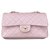 Timeless Chanel Classic Medium Double flap Pink Leder  ref.272659