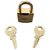 Hermès golden steel padlock for Kelly, birkin bag Gold hardware  ref.272725