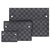 Louis Vuitton LV Alpha pochette trio Grey Leather  ref.272764