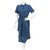 Whistles Dresses Blue Cotton Linen  ref.272782