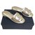Chanel sandali D'oro Pelle  ref.272989