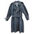 men's Burberry vintage t trench coat 54 Navy blue Cotton Polyester  ref.273417