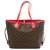 Limited edition Totem / Louis Vuitton Neverfull MM tote bag in monogram canvas and pouch Brown Pink Leather Cloth  ref.273876
