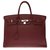 Splendid Hermès Birkin bag 40 in burgundy Fjord leather, Palladium-plated silver metal trim Dark red  ref.273903