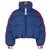 Down jacket FENDI X FILA CROPPED SHORT REVERSIBLE WOMEN LOGO FF SIZE L Blue Polyamide  ref.273303