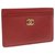 Portefeuille Chanel Cuir Rouge  ref.273574