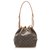 Louis Vuitton Brown Monogram Petit Noe Leather Cloth  ref.273708
