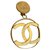 Chanel Aretes Dorado Metal  ref.273848