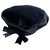 Chanel beret Black Silk Velvet  ref.273961