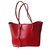 Prada shoulder bag tote bag red Leather  ref.273964