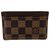 Louis Vuitton Brown Damier Ebene Card Holder Cloth  ref.273972