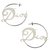 Orecchini a cerchio vintage Dior Silver hardware Argento  ref.274645