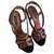 Dolce & Gabbana Sandals Bronze Satin  ref.274657