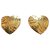 Yves Saint Laurent.  Boucles d'oreilles ( clips ). Plaqué or Bijouterie dorée  ref.274802