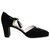 Zapatos de tacón Givenchy p vintage 40 Negro Cuero Terciopelo  ref.274849