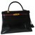 Hermès Kelly Bicolor bag Black Leather  ref.274887