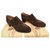 J.M. WESTON JM Weston p heeled loafers 35,5 Dark brown Deerskin  ref.274936