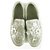 Christian Dior Silver Leather Laser Cut Floral Embellished Flore Mocassins 38 $1,350 Silvery  ref.275015