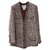 Chanel Giacca Paris-Dallas in tweed di misto lana rosso ecrù tg. 38 Multicolore  ref.275038