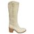 Sartore Boots Eggshell Leather  ref.275093