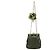 Rodo Black Leder gefüttert gerahmte Blumen Clutch Brieftasche Tasche Handtasche Silberkette Schwarz