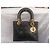 Dior Lady Dior Lammleder Handtasche Schwarz - Ansicht 2