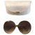 Chloé Oculos escuros Dourado Metal  ref.275536