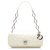 Bolso de hombro de cuero con cadena Dior Cannage blanco Becerro  ref.275840